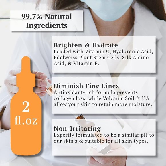 NIB Scentuals Vitamin C Serum for Face 2 fl. oz. - Picture 3 of 8